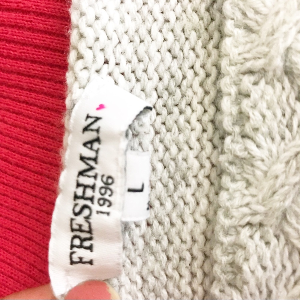 Freshman 1996 Gray Side Tie Sweater - Picture 2 of 9